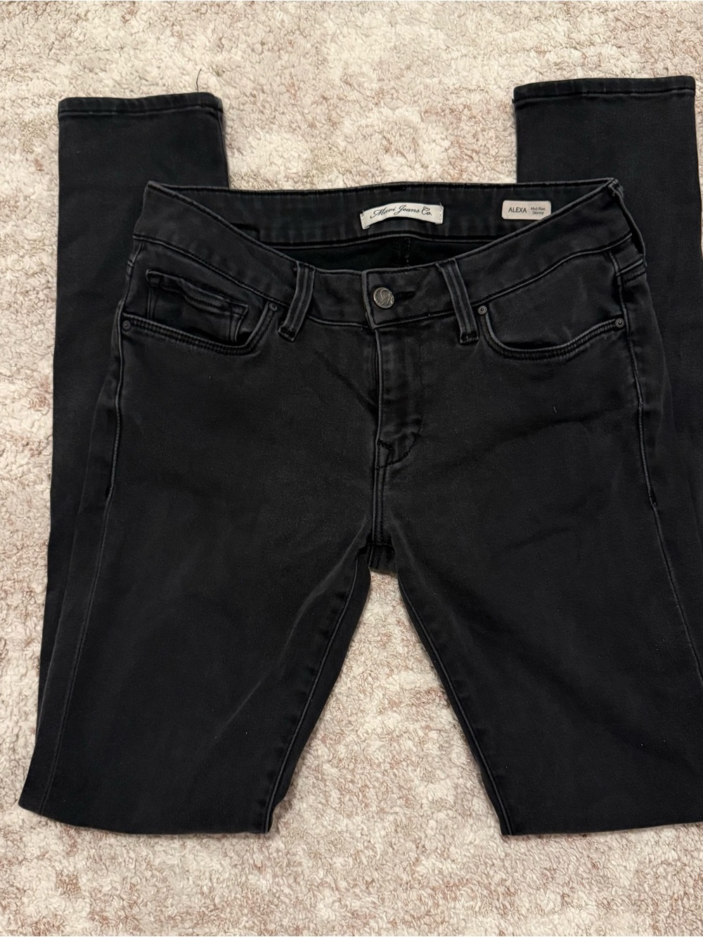 Mavi Alexa Skinny Jeans in Black
